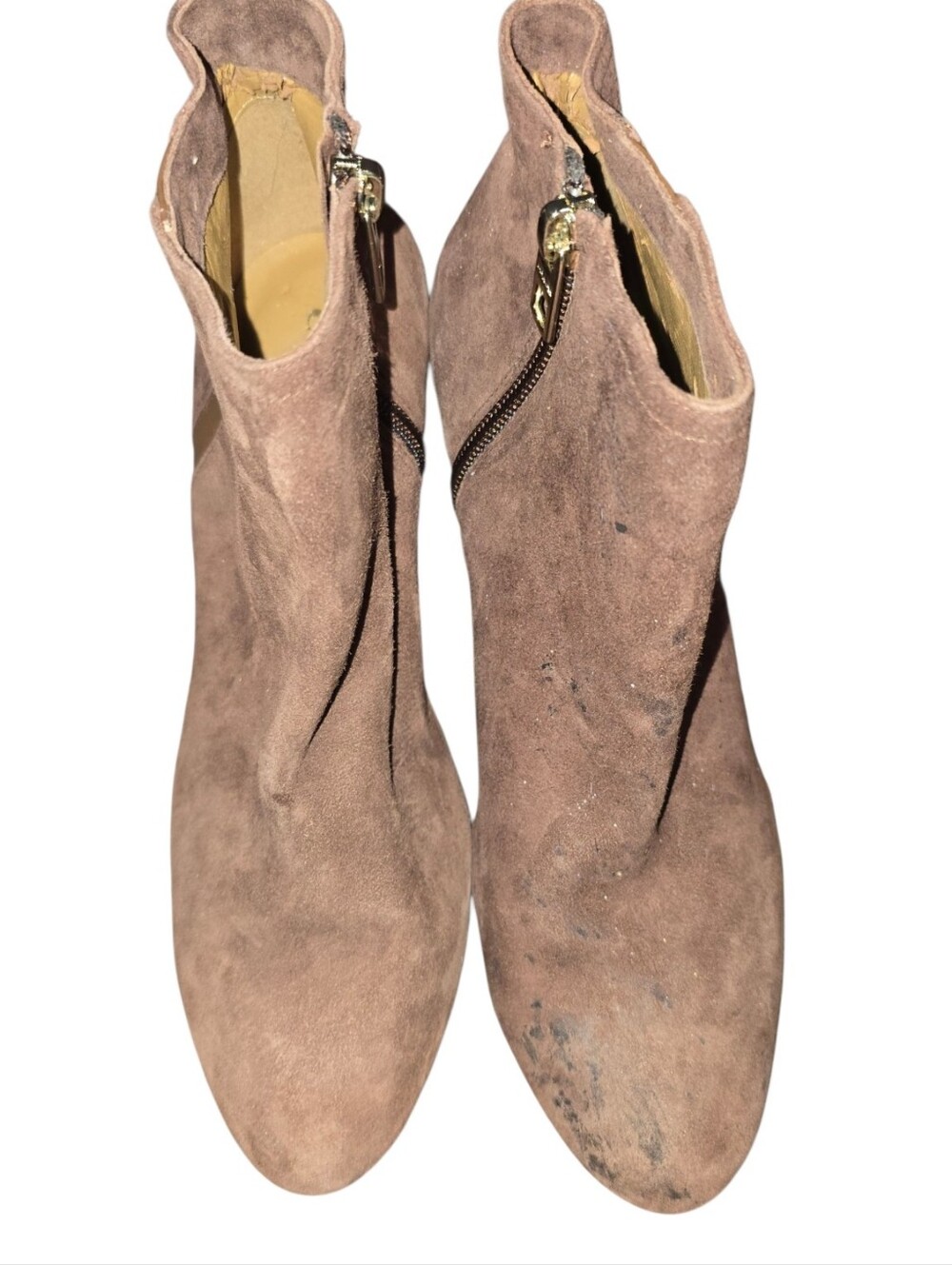 Coach Maya suede wedge booties in mahogany. - Picture 9 of 9